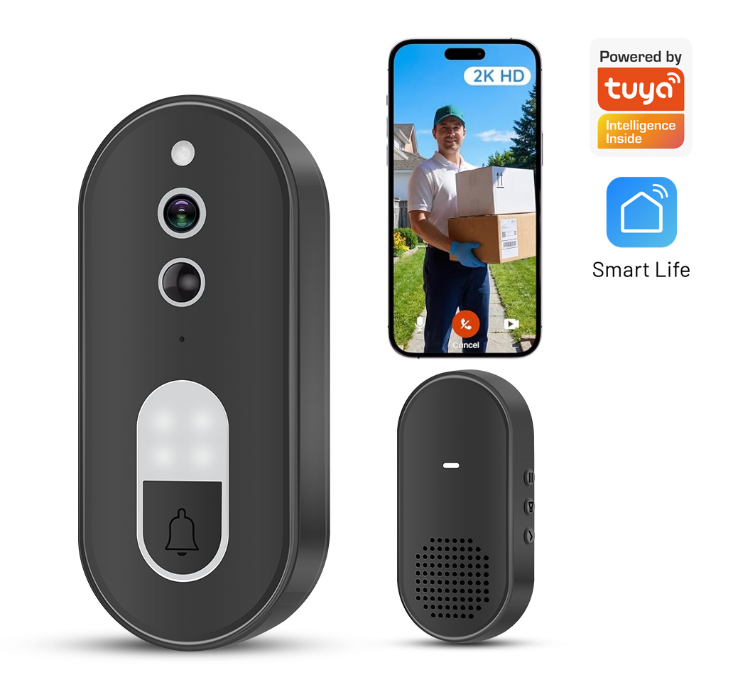 Smart Doorbell Wired - Tuya 1080P HD Bel Pintu Video