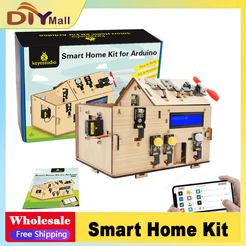 Home Automation Arduino - Kit Rumah Pintar IoT Keyestudio dengan