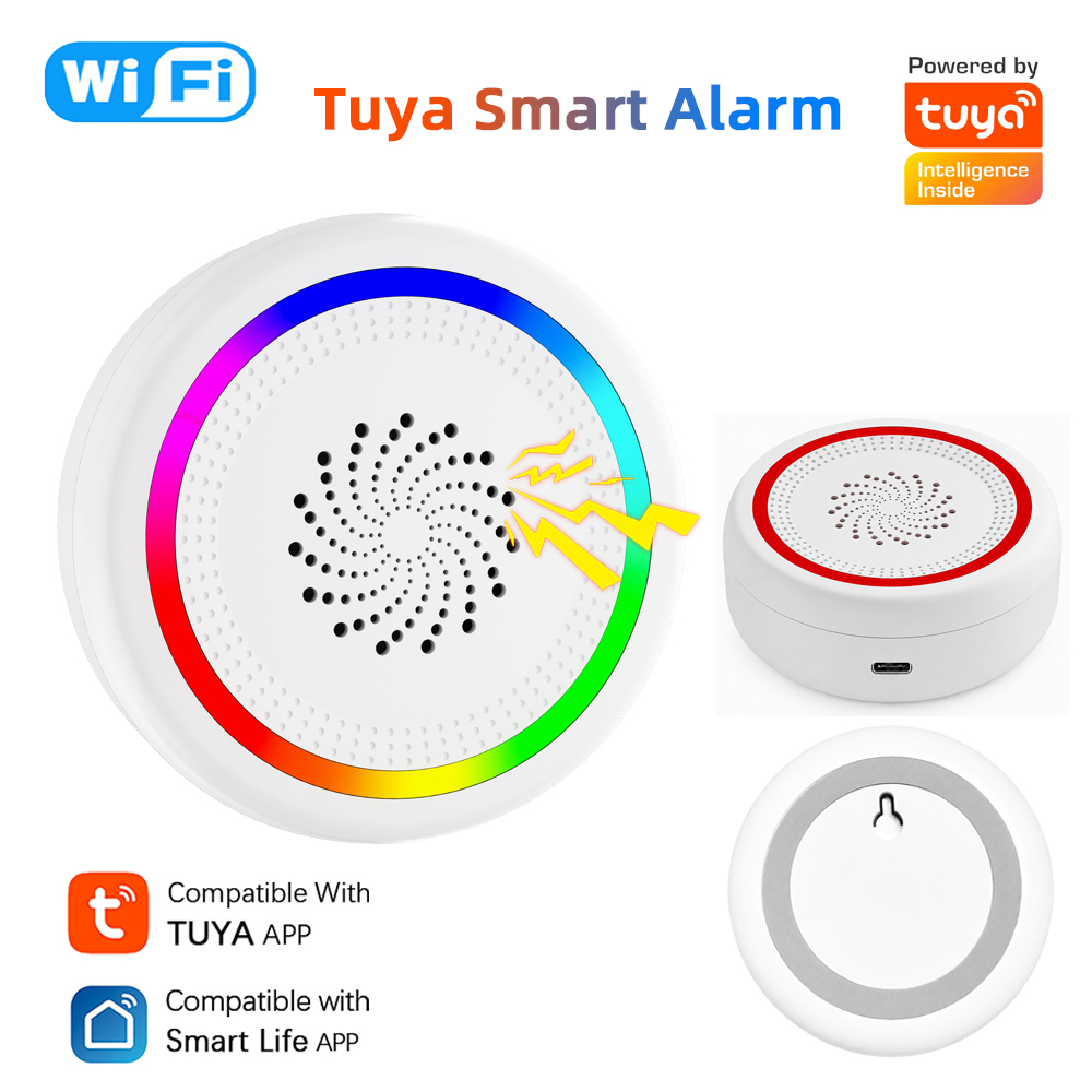 Home Automation Diy - Sirene WiFi Tuya, Alarm Suara dan