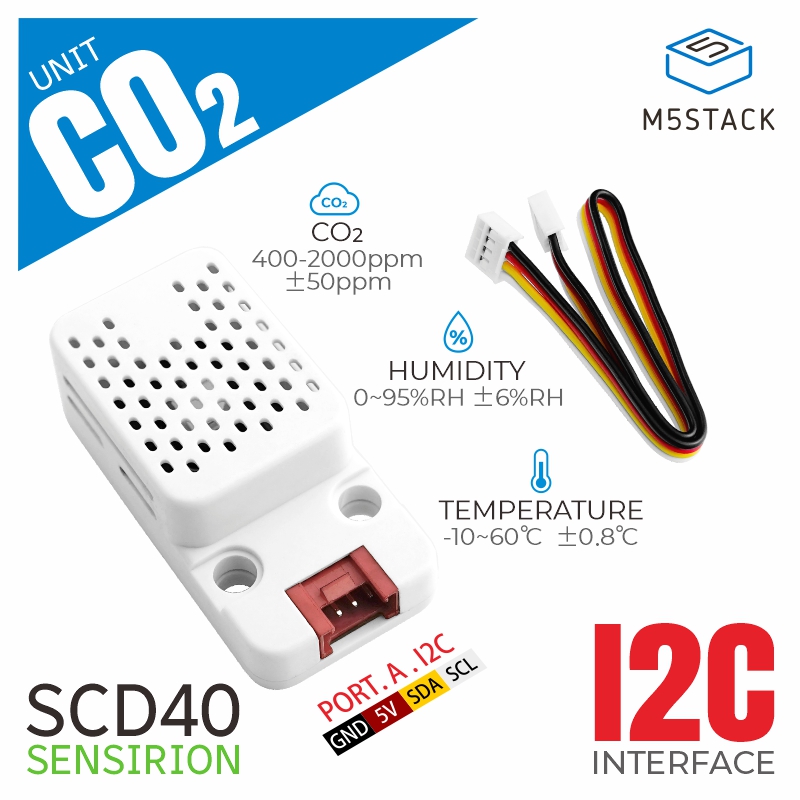 Unit CO2 M5Stack dengan Sensor - Temperature Humidity Sensor ulasan dan harga