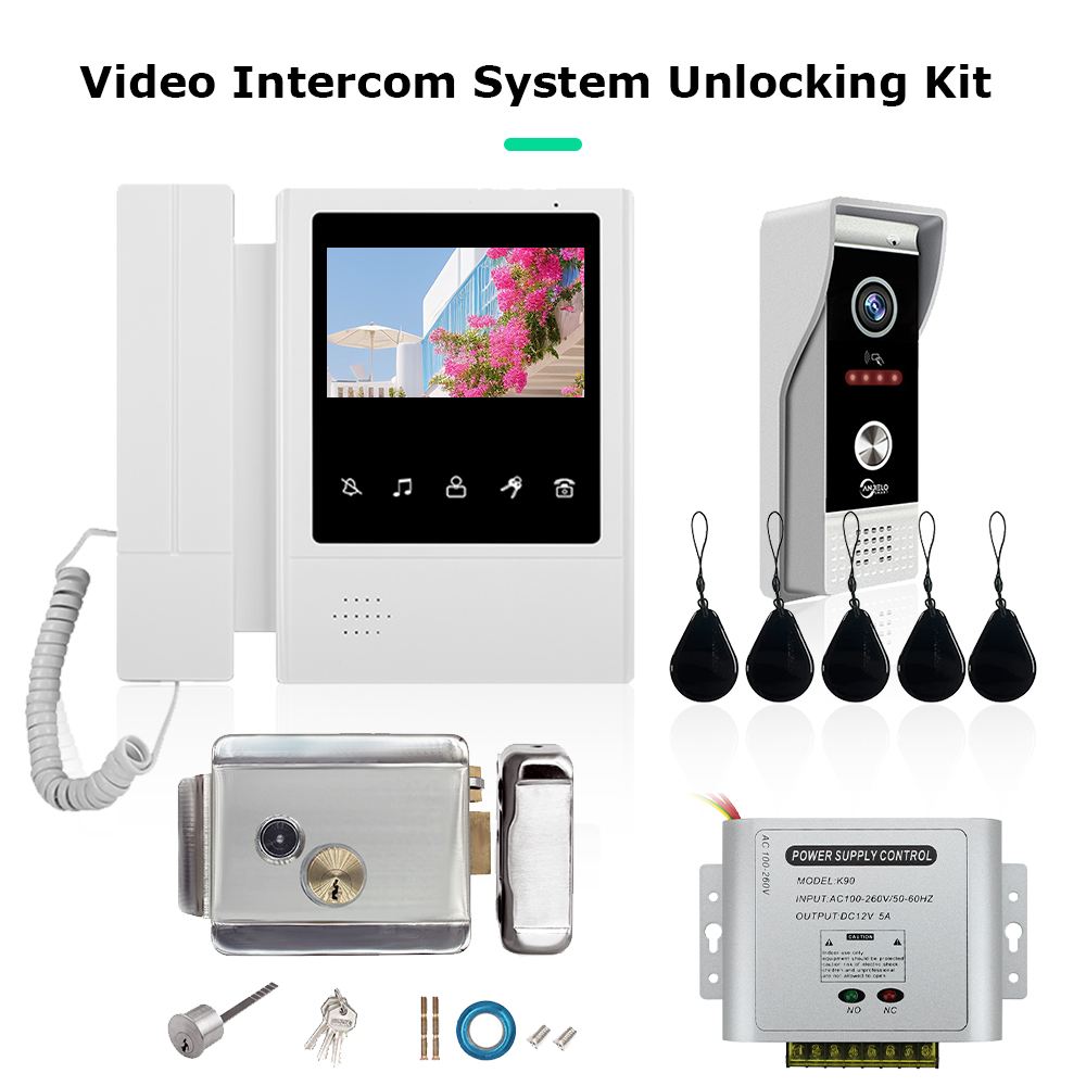 Sistem interkom Video LCD 4.3  - Smart Doorbell Wired ulasan dan harga