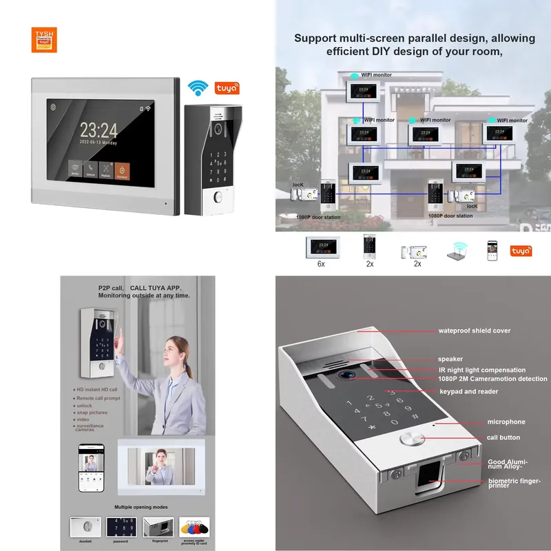 TYSH 2-wire IP Smart WiFi Vide - Smart Doorbell Wired ulasan dan harga