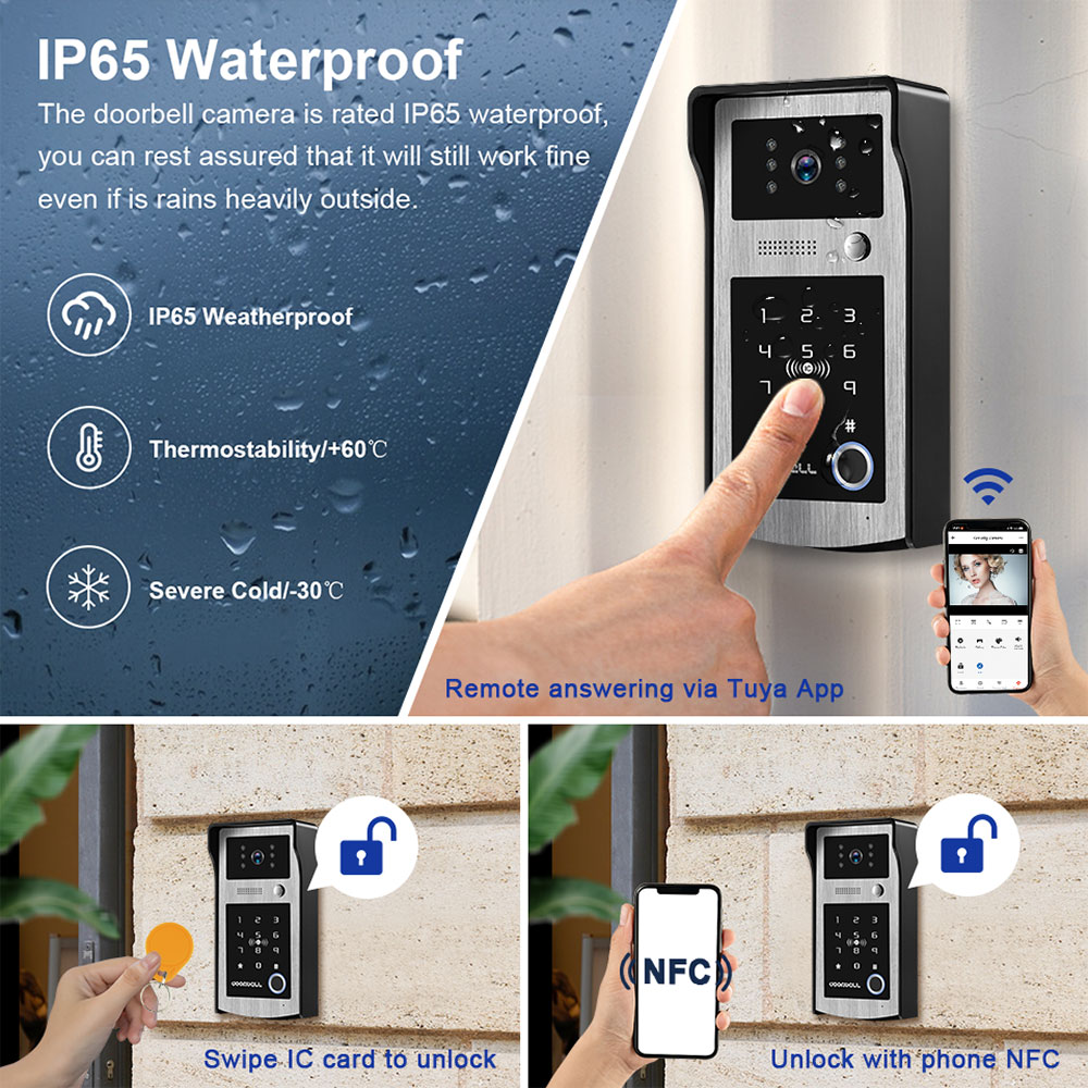 Sistem Interkom Video Door Pho - Smart Doorbell Wired ulasan dan harga
