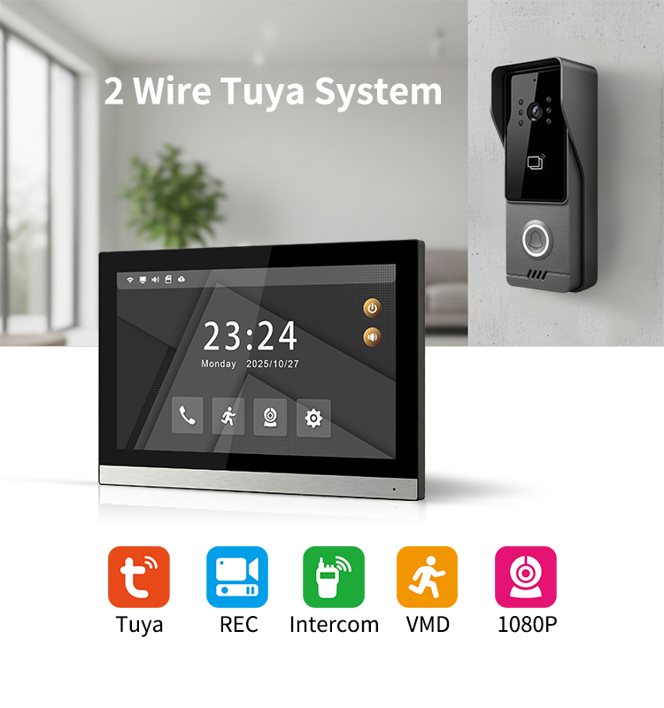 Sistem Interkom Video 2 Kabel  - Smart Doorbell Wired ulasan dan harga