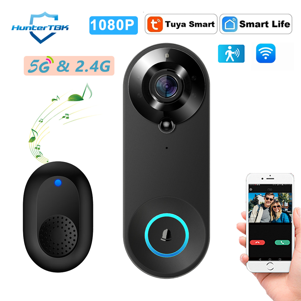 Bel Pintu Video WiFi 5G 2.4G 1 - Smart Doorbell Wired ulasan dan harga